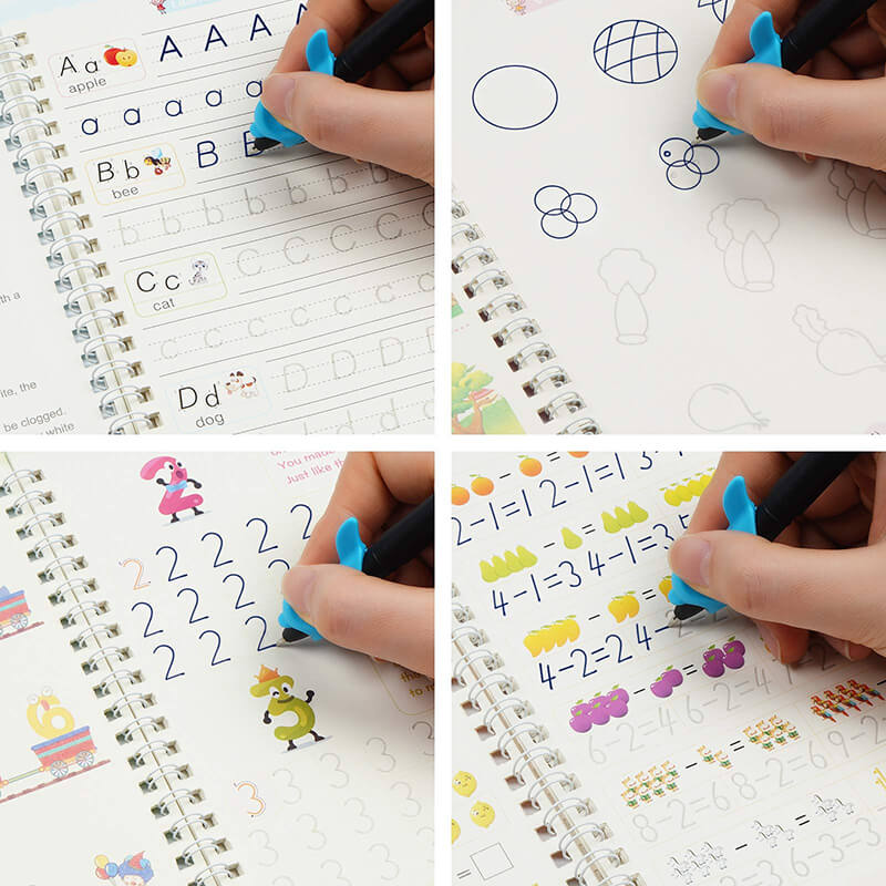 SET DE 8 CUADERNOS MÁGICOS MONTESSORI ESPAÑOL E INGLES Magic Book®