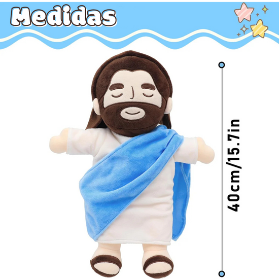 ¡Encuentra la paz que tanto necesitas con el Peluche Jesús Calmante™! 🌟