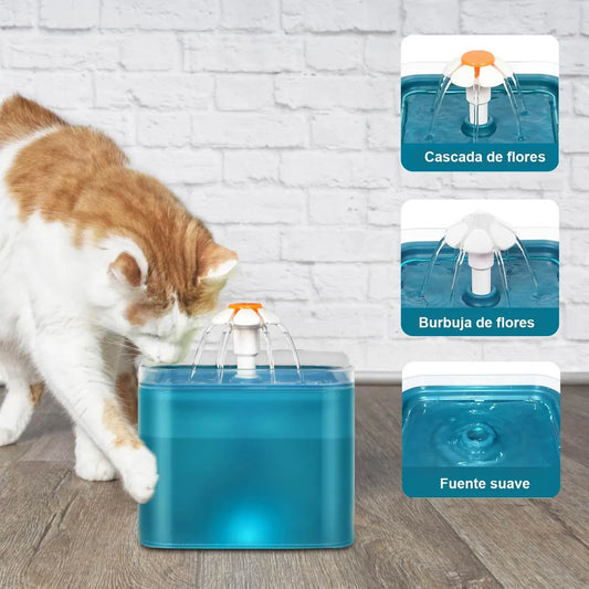 Porque Tu Michi Merece Lo Mejor 😻 Fuente automática 2L con filtro purificador 💦