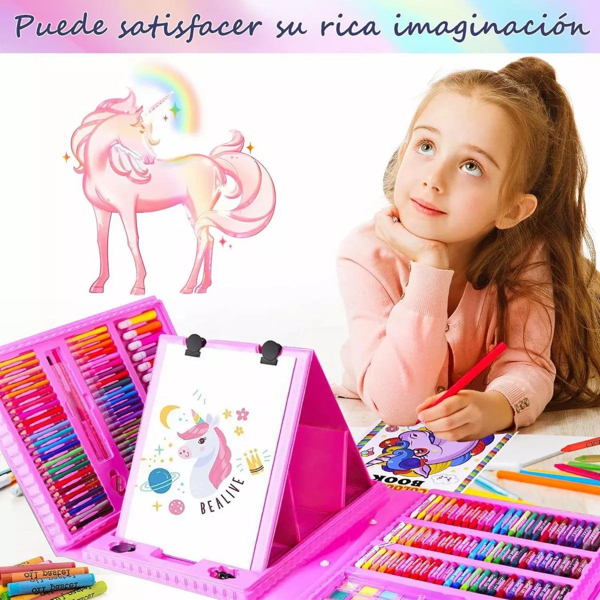 Mega Set de Arte de 208 Piezas Niñas / Niños.