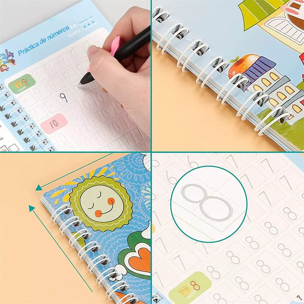 SET DE 4 CUADERNOS MÁGICOS MONTESSORI Magic Book®