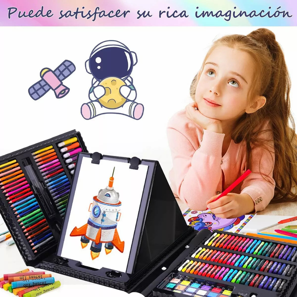 Mega Set de Arte de 208 Piezas Niñas / Niños.