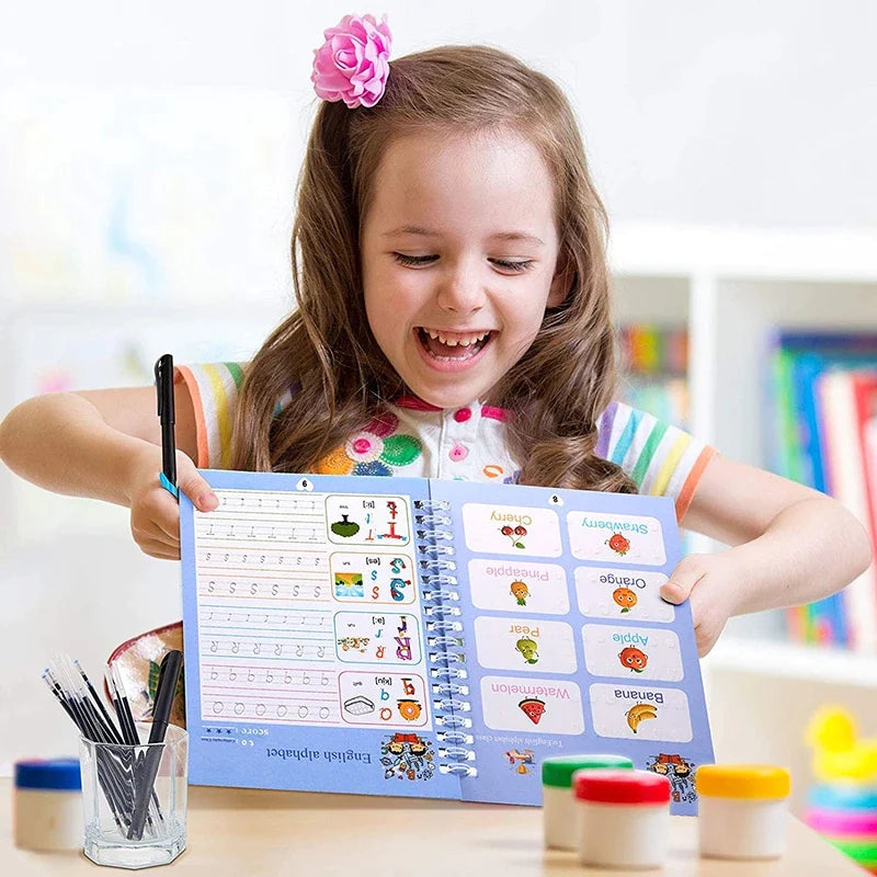 SET DE 8 CUADERNOS MÁGICOS MONTESSORI ESPAÑOL E INGLES Magic Book®