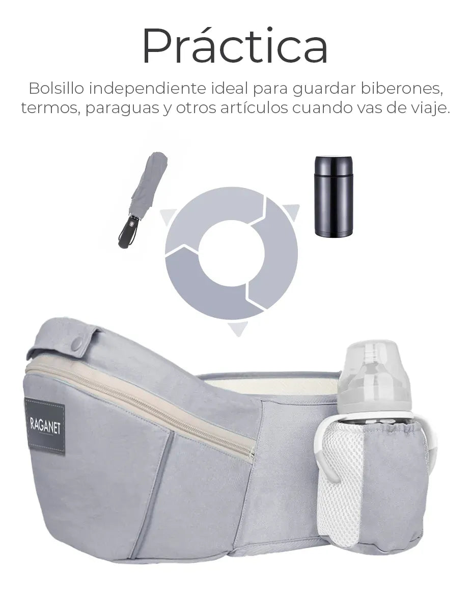 💪 Cangurera Portabebés 6 en 1 – Soporte, Seguridad y Libertad en Cada Paso