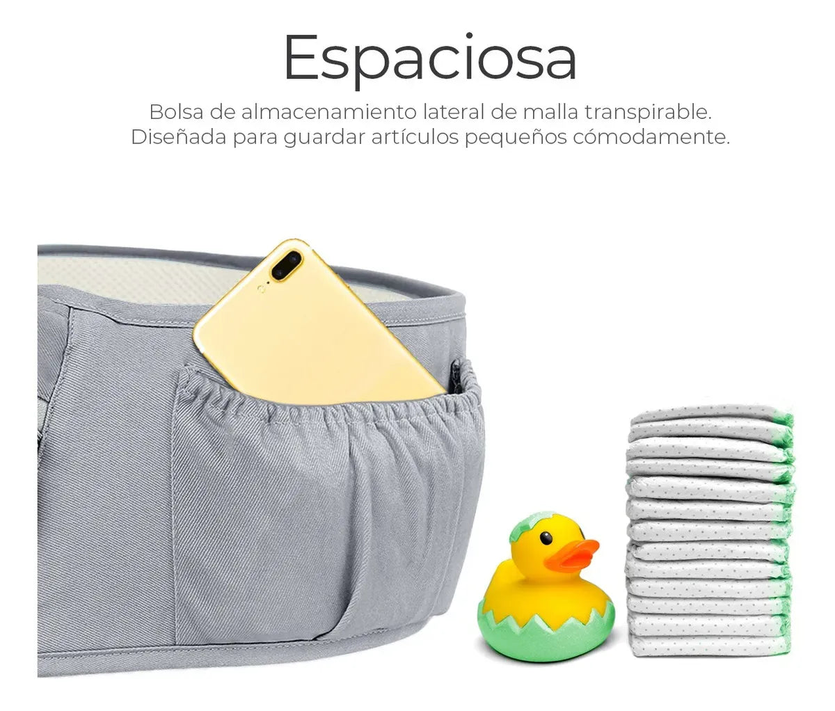 💪 Cangurera Portabebés 6 en 1 – Soporte, Seguridad y Libertad en Cada Paso