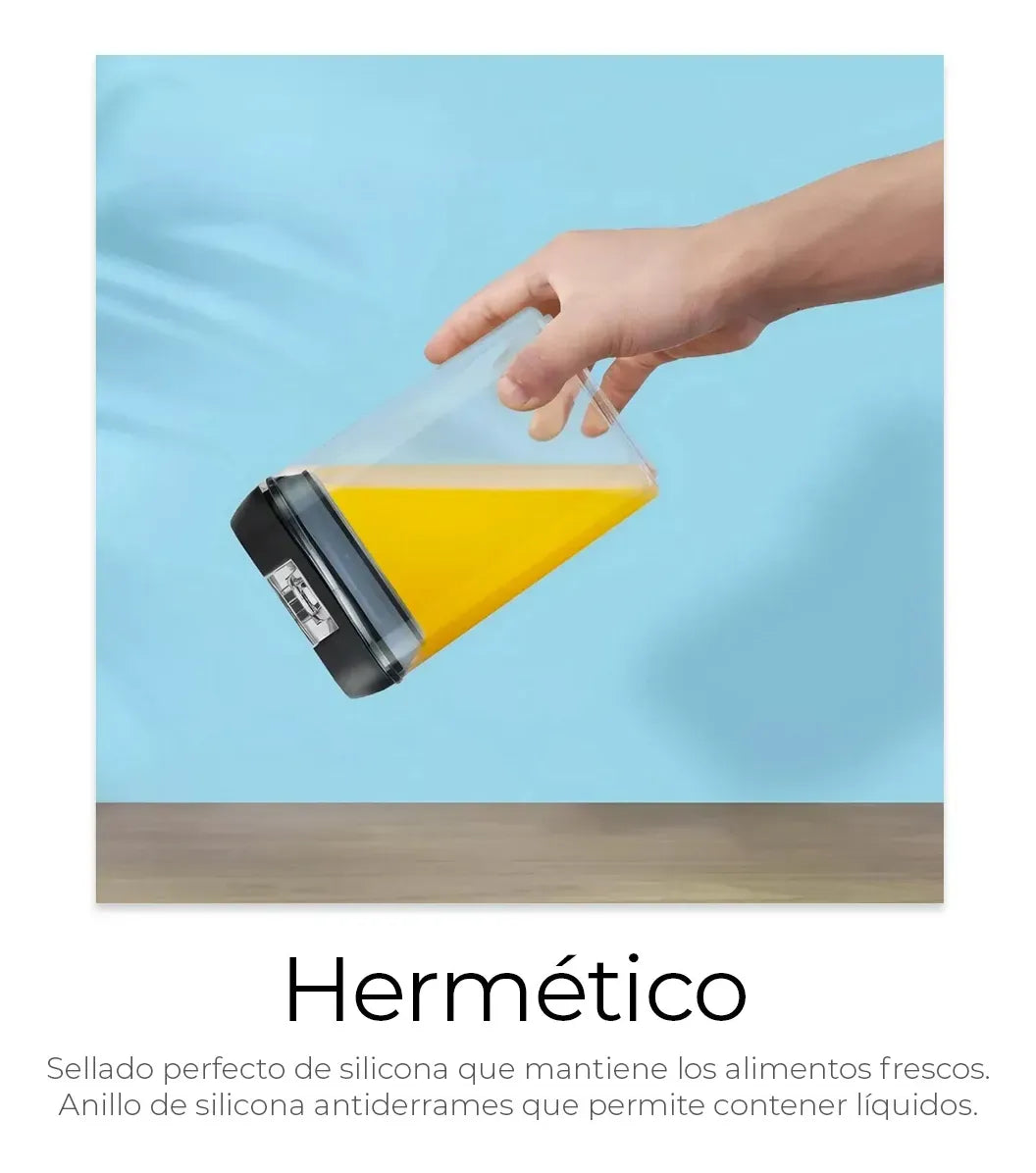 Set de 7 Recipientes Herméticos de Cocina – Organiza, Conserva y Ahorra Espacio