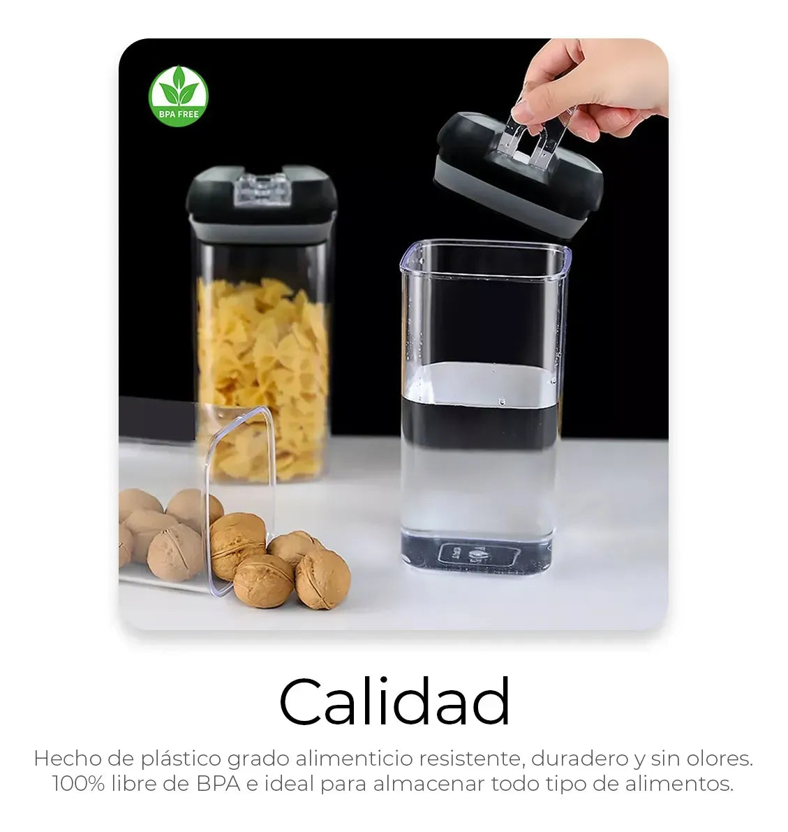 Set de 7 Recipientes Herméticos de Cocina – Organiza, Conserva y Ahorra Espacio