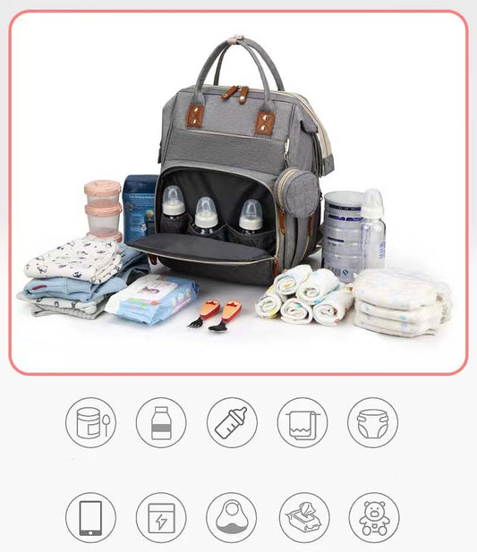 Pañalera 3 en 1 Multifuncional Con Cambiador