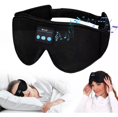 Antifaz con Audífonos Bluetooth Ultrafinos - Duerme Más Rápido