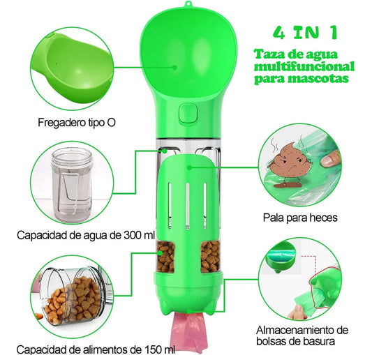 🐶 Bebedero Portátil 4-en-1 para Perros