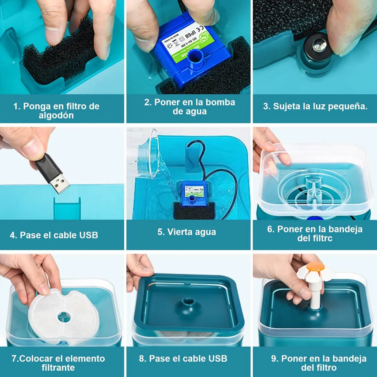Porque Tu Michi Merece Lo Mejor 😻  Fuente automática 2L con filtro purificador 💦